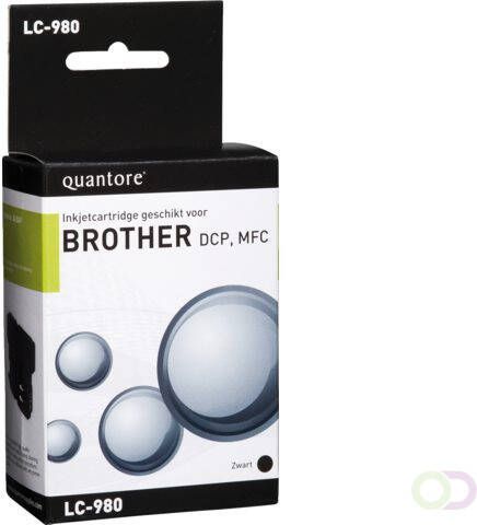 Quantore Inktcartridge alternatief tbv Brother LC-980 zwart