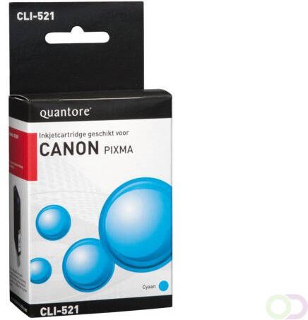 Quantore Inkcartridge Canon CLI-521 blauw+chip