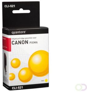Quantore Inktcartridge Canon CLI-521 geel chip