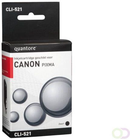 Quantore Inkcartridge Canon CLI-521 zwart+chip