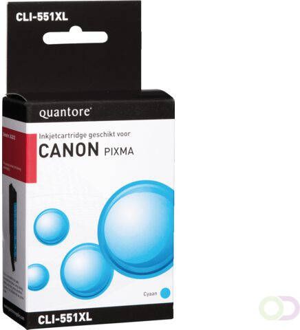 Quantore Inktcartridge alternatief tbv Canon CLI-551XL blauw