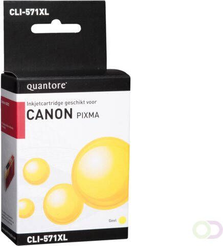 Quantore Inktcartridge alternatief tbv Canon CLI-571XL geel