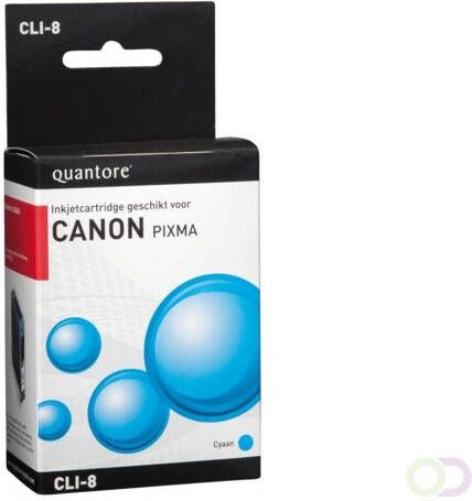 Quantore Inkcartridge Canon CLI-8 blauw+chip