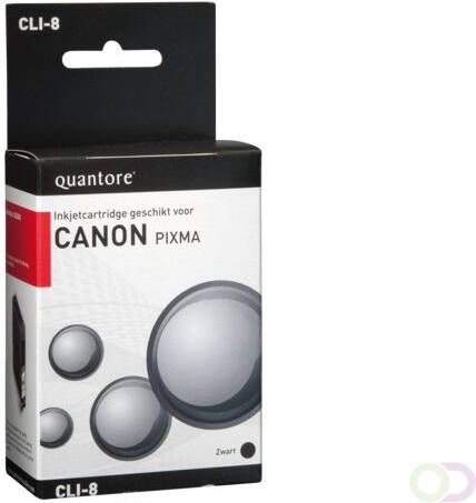 Quantore Inkcartridge Canon CLI-8 zwart+chip