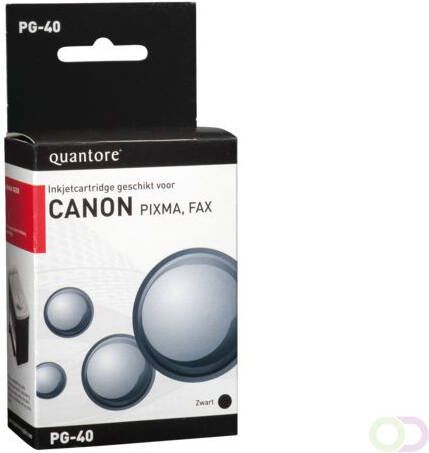 Quantore Inktcartridge alternatief tbv Canon PG-40 zwart