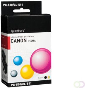 Quantore Inktcartridge alternatief tbv Canon PG-510 CL-511 zwart + kleur
