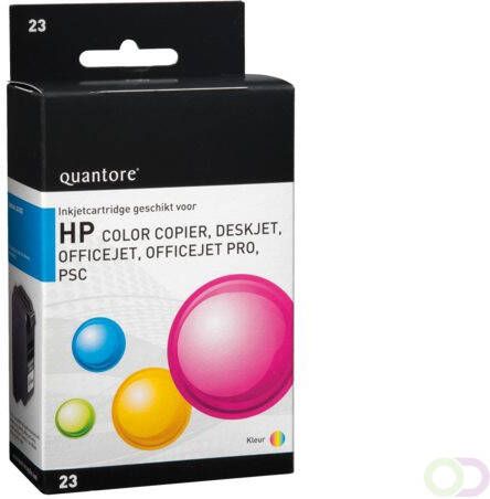 Quantore Inktcartridge alternatief tbv HP C1823D 23 kleur