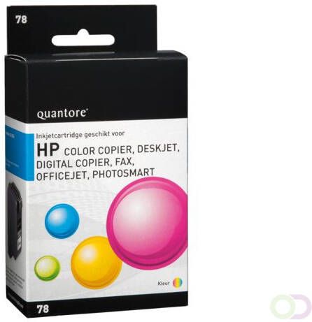 Quantore Inktcartridge alternatief tbv HP C6578A 78 kleur
