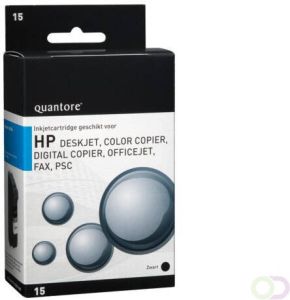Quantore Inktcartridge alternatief tbv HP C6615D 15 zwart