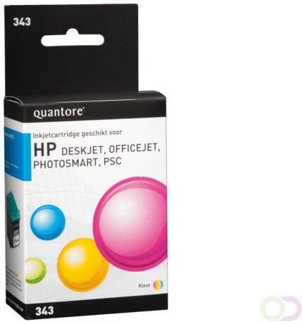 Quantore Inktcartridge alternatief tbv HP C8766EE 343 kleur