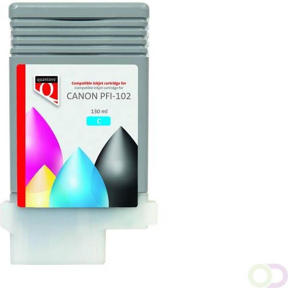 Quantore Inktcartridge Canon PFI-102 blauw