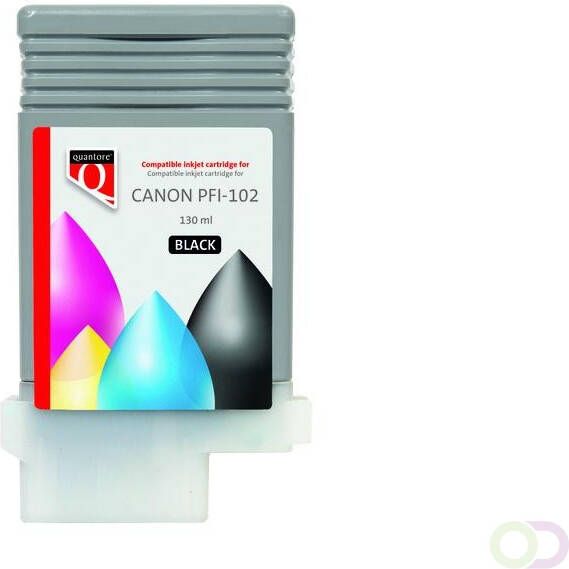 Quantore Inktcartridge Canon PFI-102 zwart