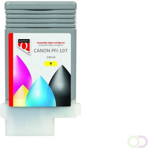 Quantore Inktcartridge alternatief tbv Canon PFI-107 geel