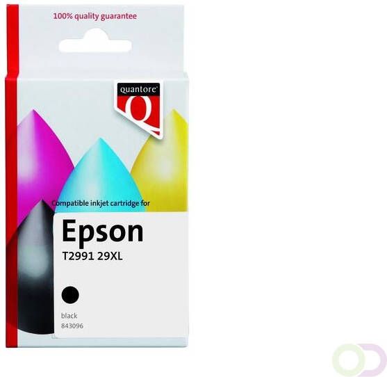 Quantore Inktcartridge alternatief tbv Epson 29XL T2991 zwart