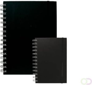 Quantore Notitieboek A6 spiraal zwart