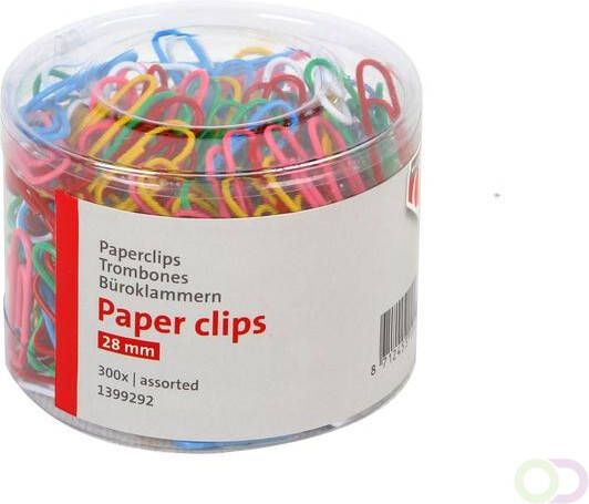 Quantore Paperclip 28mm assorti 300 stuks