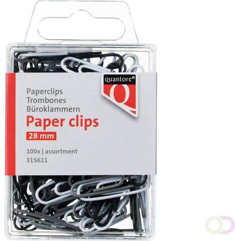 Quantore Paperclip blister 28mm assorti