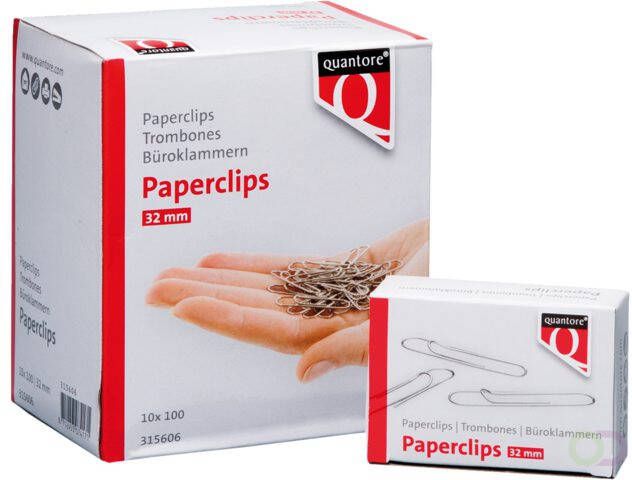 Quantore Paperclip R2 32mm lang