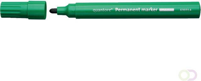 Quantore Permanent marker rond 1 1.5mm groen