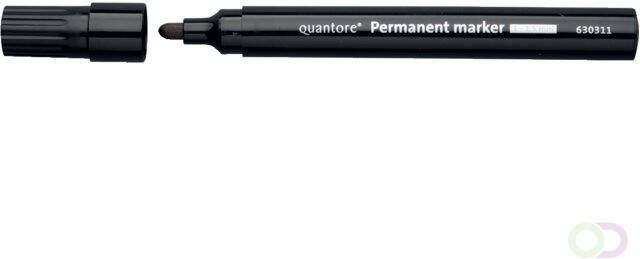 Quantore Permanent marker rond 1 1.5mm zwart