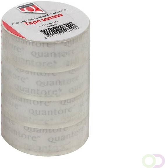 Quantore Plakband 19mmx25m transparant