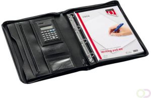 Quantore Schrijfmap A4 met rits en calculator
