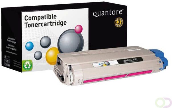 Quantore Toner alternatief tbv Oki 44318606 rood
