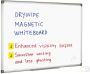 Quantore Whiteboard 60x90cm magnetisch gelakt staal - Thumbnail 1