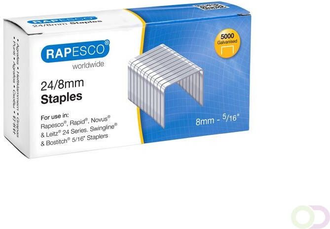 Rapesco 24 8mm Verzinkt Nieten (doos 5000)