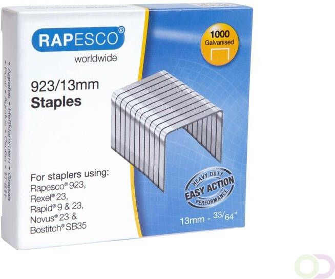 Rapesco 923 13mm (23 Type) Verzinkt Nieten (doos 1000)