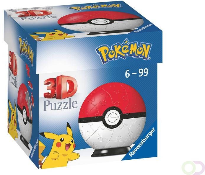 Ravensburger 3D puzzel Pokemon Pokeball 54 stuks