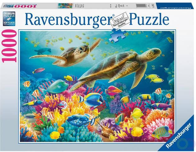 Ravensburger Puzzel Blauwe onderwaterwereld 1000 stukjes