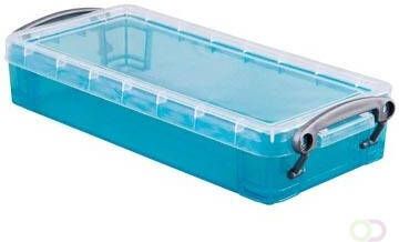 Really Useful Box 0 55 liter transparant helblauw