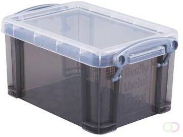 Really Useful Box 0 7 liter transparant smoke