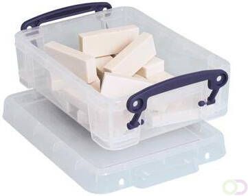 Really Useful Boxes van stevig kunststof | VindiQ Really Useful Box 0 75 liter transparant