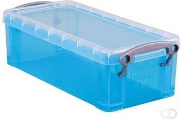 Really Useful Box 0 9 liter transparant helblauw