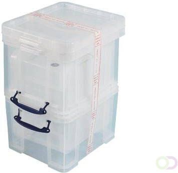 Really Useful Box 35 liter transparant pak van 3 dozen