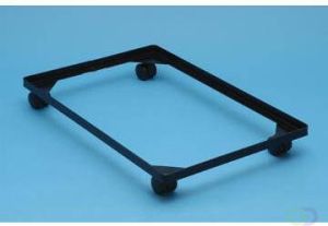 Really Useful Boxes van stevig kunststof | VindiQ Really Useful Box accessoire onderstel met wieltjes (diameter: 4 5 mm) uit zwarte PVC