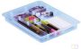 Really Useful Boxes van stevig kunststof | VindiQ Really Useful Box office divider met 8 vakjes voor 4 liter of 9 liter transparant - Thumbnail 2