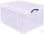 Really Useful Boxes van stevig kunststof | VindiQ Really Useful Box opbergdoos 145 liter transparant - Thumbnail 2