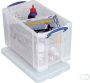 Really Useful Boxes van stevig kunststof | VindiQ Really Useful Box opbergdoos 24 liter transparant - Thumbnail 2