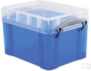 Really Useful Box opbergdoos 3 liter transparant blauw