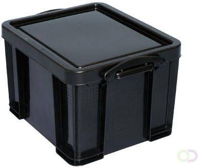 Really Useful Boxes van stevig kunststof | VindiQ Really Useful Box opbergdoos 35 liter gerecycleerd zwart