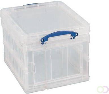 Really Useful Box opbergdoos 35 liter opvouwbaar transparant