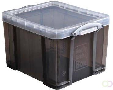 Really Useful Boxes van stevig kunststof | VindiQ Really Useful Box opbergdoos 35 liter transparant gerookt