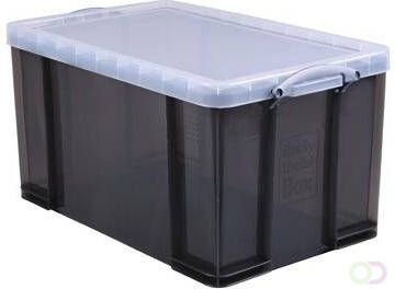 Really Useful Box opbergdoos 84 liter transparant gerookt