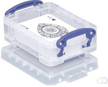 Really Useful Boxes van stevig kunststof | VindiQ Really Useful Box visitekaarthouder 0 2 liter transparant