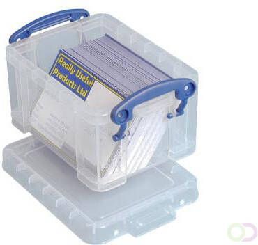 Really Useful Boxes van stevig kunststof | VindiQ Really Useful Box visitekaarthouder 0 3 liter transparant