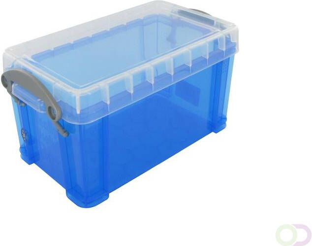 Really Useful Boxes OPBERGDOOS 2 1L TRANSP. BLAUW