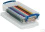 Really Useful Boxes van stevig kunststof | VindiQ Really Useful Box pennenbakje 0 55 liter transparant - Thumbnail 1